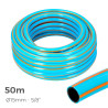 Manguera de jardin anti-torsion profesional ø interior 15mm ø exterior 20mm (5/8") - rollo 50m edm