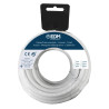 Carrete cable paralelo 2x0,50mm blanco 15m (audio)