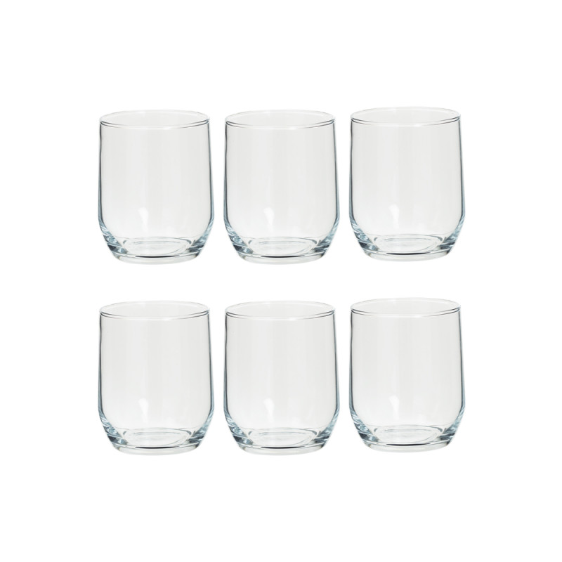 Set 6 vasos de agua de cristal coleccion paol 31,5cl