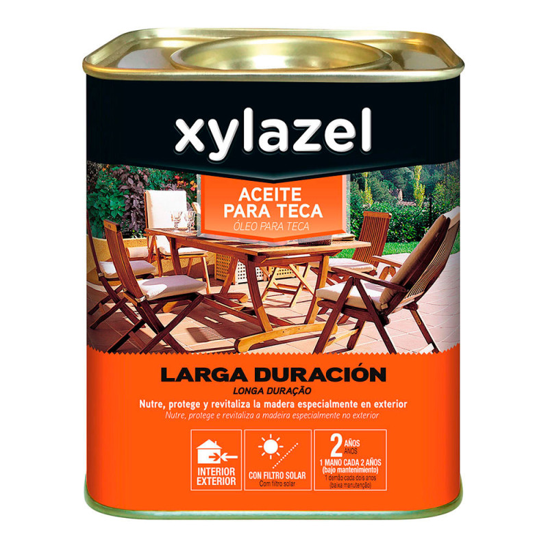 Xylazel aceite para teca larga duracion color roble 0.750l 5396294