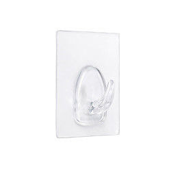 Colgador adherente reutilizable 60x47mm transparente 1290-0-000 (blister) inofix