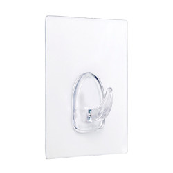 Colgador adherente reutilizable 80x62mm transparente 1291-0-000 (blister) inofix