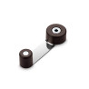 Tope retenedor giratorio metalico marron (blister) inofix