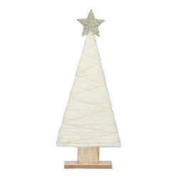 Arbol blanco de madera 17x5x40cm