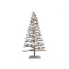 Arbol de rattan micro led efecto nevado 80cm