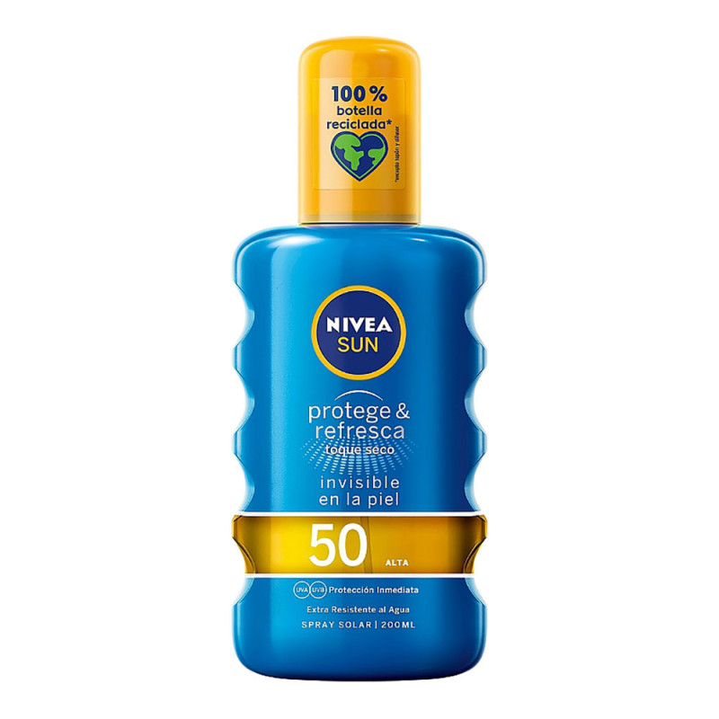 Leche solar nivea sun factor 50 "protege y refresca" 200ml nivea