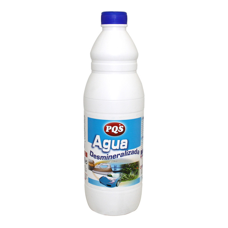 Agua desmineralizada/ destilada botella 1l pqs