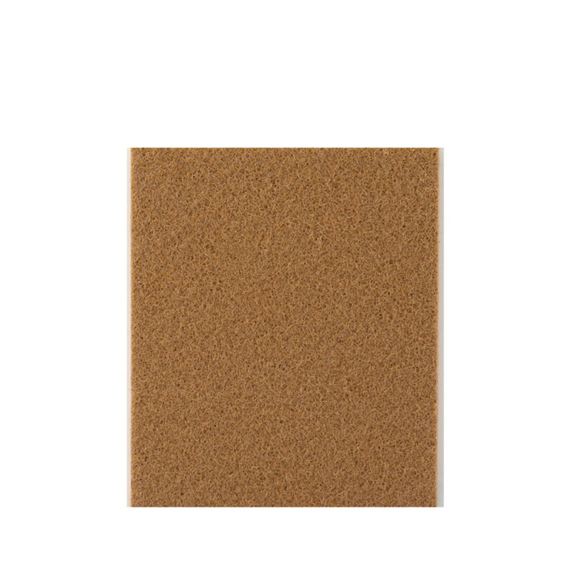 Pack 1 fieltro marron sintetico adhesivo 100x85mm plasfix inofix