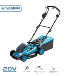 Cortacésped 20v brushless (sin batería ni cargador) 97x93cm koma tools