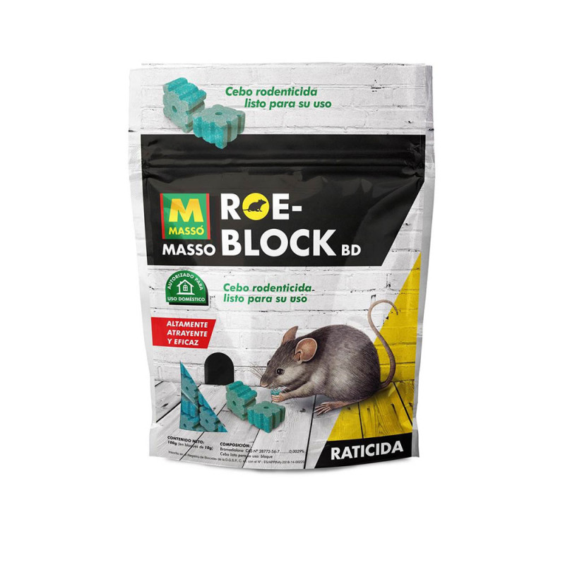 Roe-block 100g raticida 231533 massó