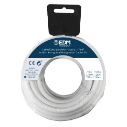 Carrete cable coaxial apantallado 100% cobre 10m edm