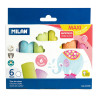 Caja con 6 tizas de colores maxi milan