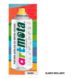 Spray blanco mate ral9003 216ml la05 mota