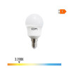 Bombilla esferica led e14 8,5w 880lm 3200k luz calida ø4,5x8,7cm edm