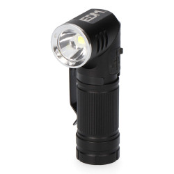 Mini linterna 1 led. cabezal direccionable. recargable 8w 450lm edm