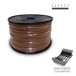 Carrete cablecillo flexible 2,5mm marron 800m (bobina grande ø400x200mm)