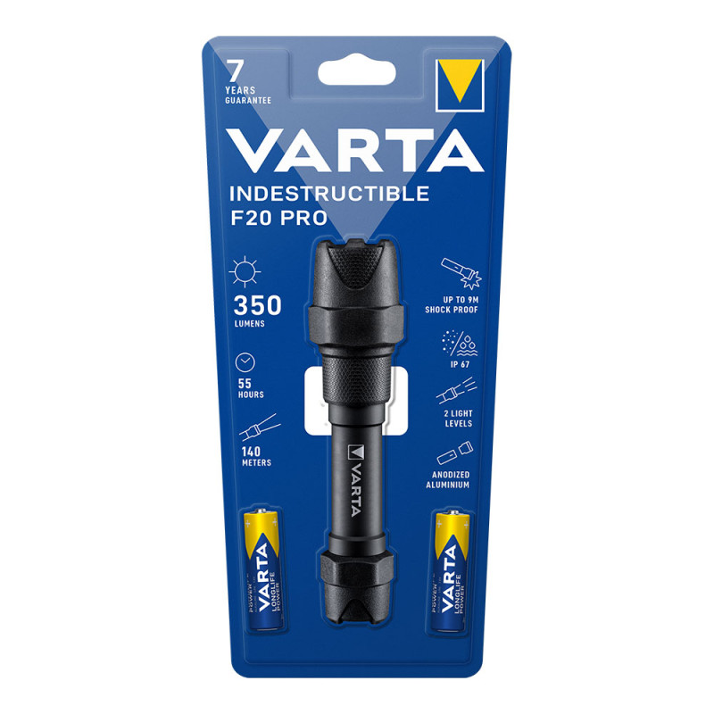 Linterna indestructible f20 pro varta