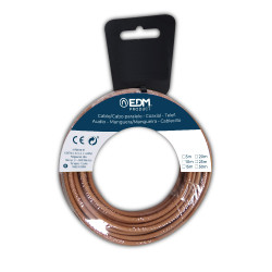 Carrete cablecillo flexible 6mm marron libre de halógenos 10m