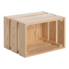 Caja de pino macizo home box sin barniz 38,4x25,6x28cm astigarraga