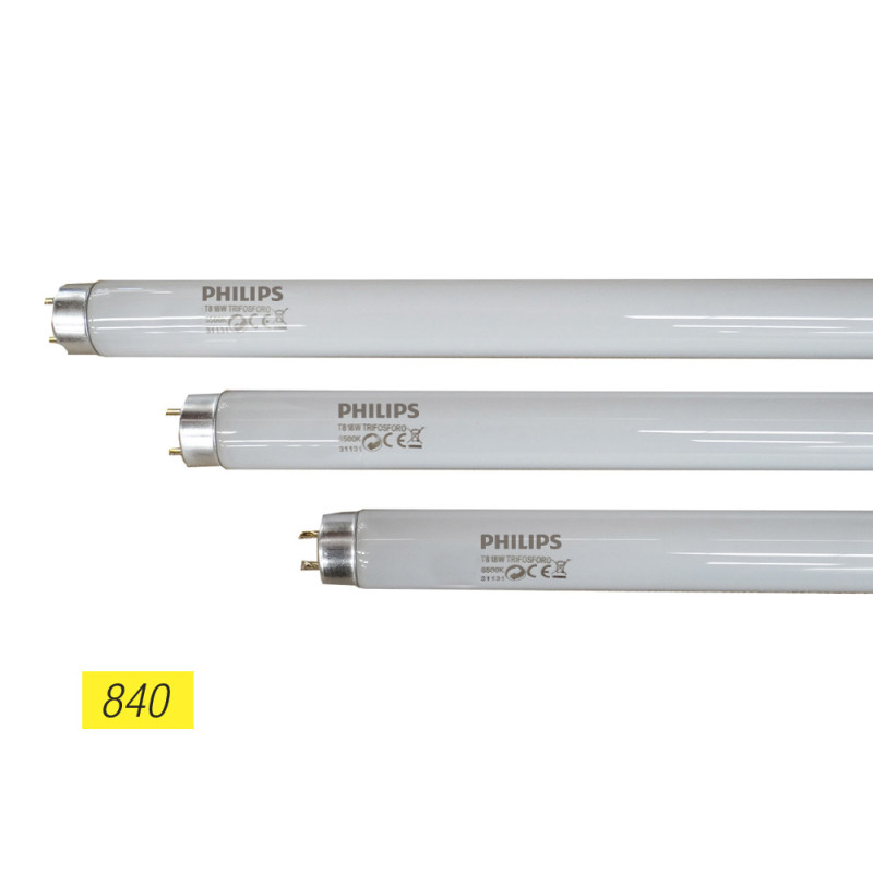 Tubo fluorescente 36w trifosforo 840k modelo: t8 luz dia. philips