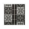 Pack 2 sticker decorativo modelo azulejo negro 30,5x25x0.3cm