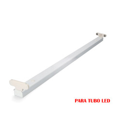 Regleta fluorescente para tubo de led 2x18w (eq. 36w) 220v 123cm edm