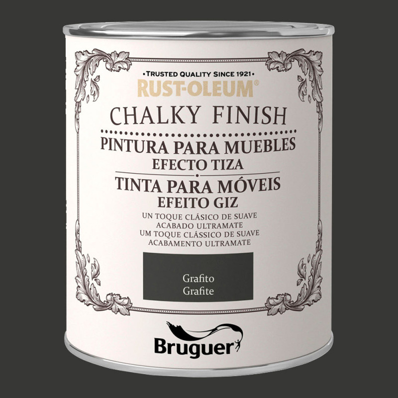 Rust-oleum chalky finish muebles grafito 0,750l 5397533 bruguer