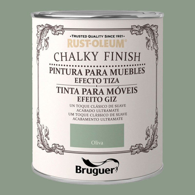 Rust-oleum chalky finish muebles oliva 0,750l 5397527 bruguer