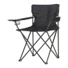 Silla plegable de camping 80x83,5x51cm color negro